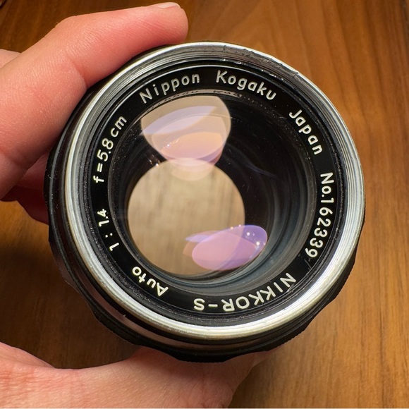 Nikon Nikkor-S 58mm f/1.4 Non-AI manual focus lens